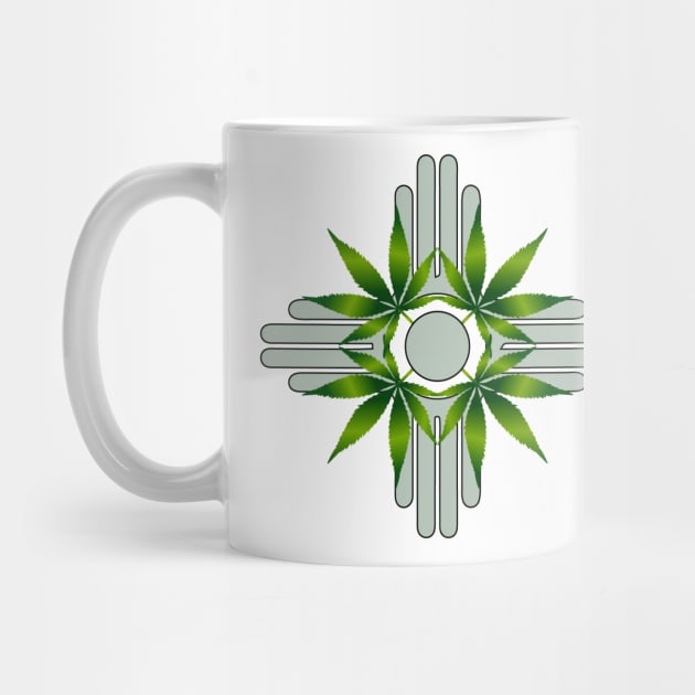 New Mexico State Flag - Leafy Zia Design by DeadBeatElite